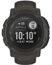Смарт часовник Garmin - Instinct 2, 45mm, графит/черен -1